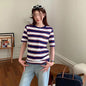 Miu Miu Strip Short Sleeve Shirt
