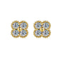 Moissanite Dainty Clover Necklace Bracelet Earrings
