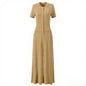 Sandro French Retro Short Sleeve Eyelet Knit Dress