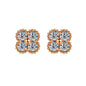 Moissanite Dainty Clover Necklace Bracelet Earrings