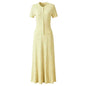 Sandro French Retro Short Sleeve Eyelet Knit Dress