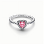 Pandora Double Heart Sparkling Ring