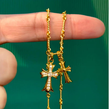 Chrome Hearts Double Cross Necklace