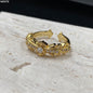 Chrome Hearts Diamond Open-End Ring