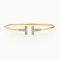 Tiffany T Diamond Wire Bracelet
