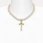 Vivienne Westwood One Row Pearl Drop Choker Necklace Earrings