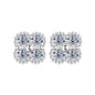 Moissanite Dainty Clover Necklace Bracelet Earrings