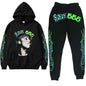 Hip Hop Spider Hoodie Set